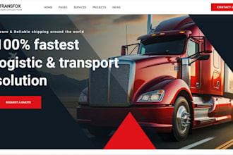 build logistics, dispatch, hauling, moving company, cargo, trucking website