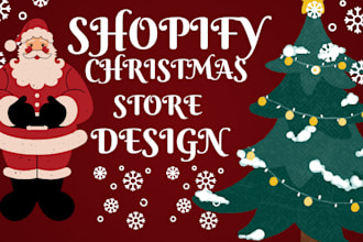 design shopify christmas store, halloween shopify website and shopify redesign