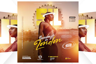 create exceptional digital, club flyer, party flyer, or event flyer design