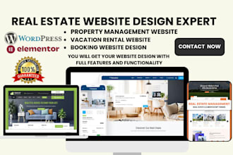 build property management website vacation rental and real estate website