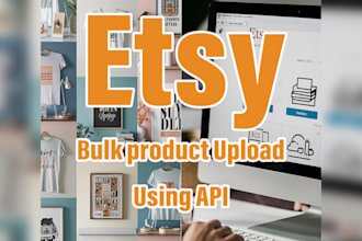 bulk etsy product listing with mockups, watermarking