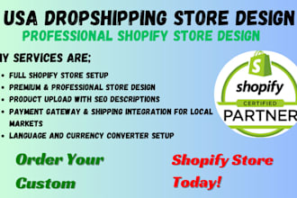 setup dutch usa, german australia uk, switzerland shopify dropshipping website