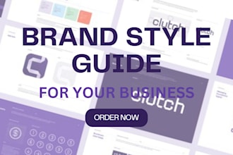 design professional brand style guide, brand identity