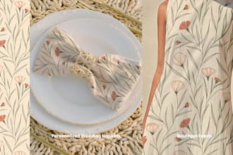design seamless pattern for fabric, wedding, and branding