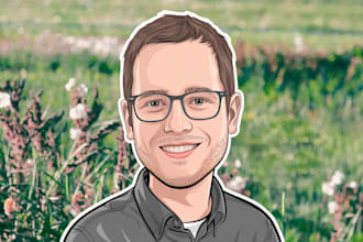 draw your portrait in my cartoon style digital art