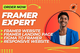 design framer website landing page figma to framer animation develop porfolio