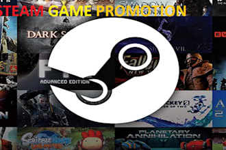 do organic promotion for your steam game, roblox game and boost your wishlist