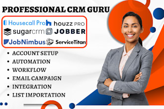 do jobnimbus housecall pro sugarcrm jobtread jobber servicetitan clio automation