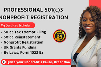 uk grants uk canada us nonprofit registration 501c3 reinstatement cra cio bylaws