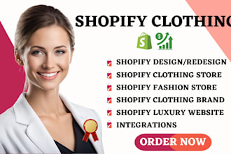 shopify website design clothing store shopify fashion store shopify store design