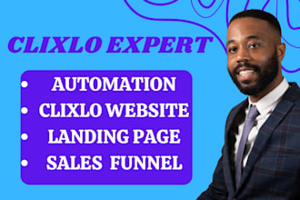 setup clixlo website, design, optimization, automation, and clixlo landing page