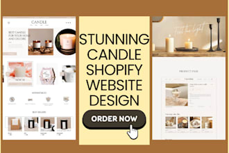design stunning candle website candle shopify store spiritual products store