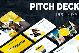 create business plan, pitch deck presentation and investor pitch
