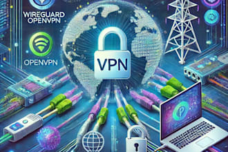 set up secure remote VPN at home network, router using  wireguard openvpn etc