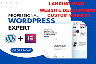 design wordpress website and custom website
