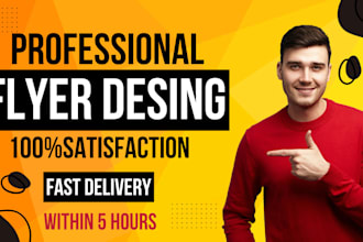 design a professional flyer or brochure for your business