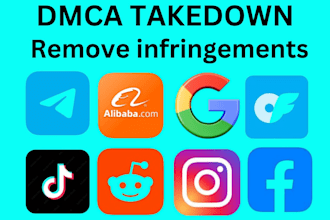 send dmca takedown notice to delete copyright infringement over all the internet