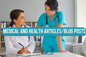 write content in nursing, healthcare, nutrition and psychology