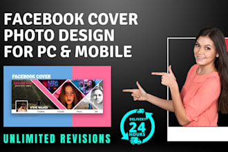 design a facebook cover and youtube banner for you