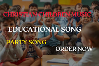 christian children educational song, kids holiday music fun and party music