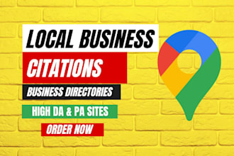 create local citations and business directories for local seo
