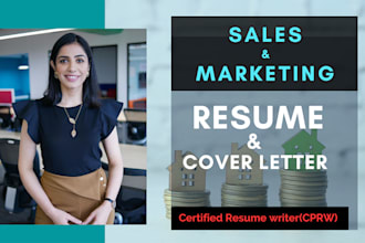 write sales and marketing resume within 12 hours