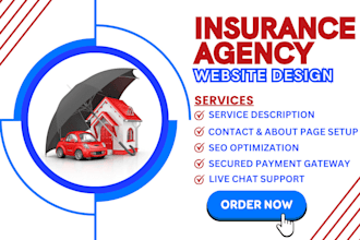 build insurance website life property home mortgage car health job insurance crm