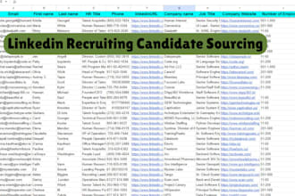 do linkedin recruiting candidates sourcing and list building