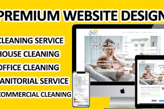 design cleaning service website house office commercial janitorial booking koala
