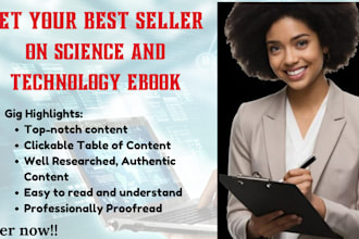 ghostwrite unique content for your science and technology ebook