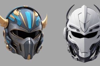 sculpt 3d helmet 3d cosplay model 3d mask 3d armor stil file for 3d printing