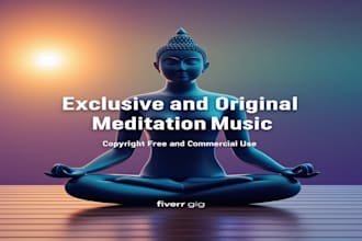 provide original binaural beats, solfeggio meditation music for commercial use
