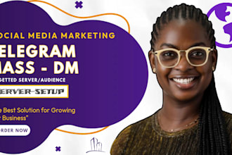 do discord mass dm, instagram mass dm, telegram mass dm, social media manager