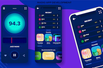 build universal android app for internet radio news  app and tv station