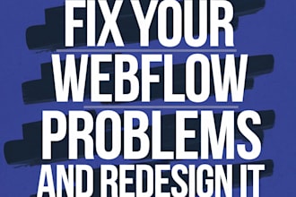 fix your webflow websites and redesign it