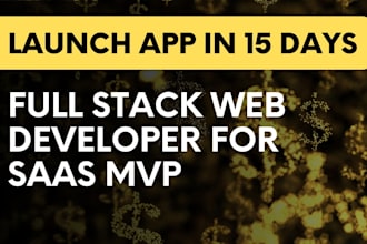 build, rebuild full stack saas mvp developer