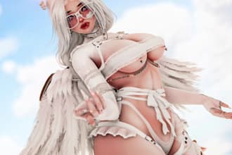 vrc avatar model, 3d anime model, 3d rigging, vtuber model,custom vrc, quest, pc