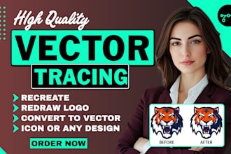 do any type of adobe illustrator work, vector tracing, redraw vector logo design