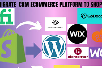 migrate wordpress to shopify shopify to wordpress migrate shopify to godaddy