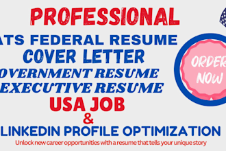 write a federal resume, executive resume writing, usajobs, and cover letter
