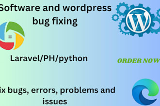 do software bug fix, word press errors, software debugging, on python, java