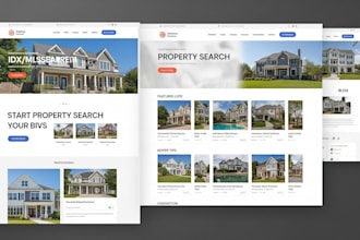 design wordpress real estate agent idx mls investor website landing page