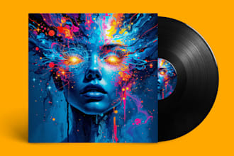 design stunning album or single cover art