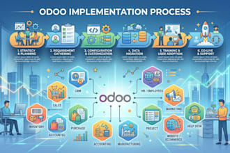 implement odoo erp for sales, inventory, accounting and pos