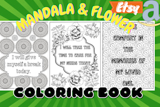 design quotes coloring pages and book covers for kdp