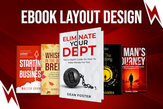do book formatting and layout design for print and ebook cover design