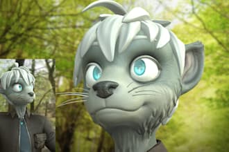 physbones, emotes, retexture custom vrchat avatar 3d model furry avatar pc quest
