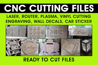 create vector files for cnc laser router cutting engraving
