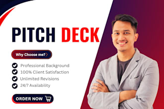 design investor ready pitch deck and powerpoint presentations