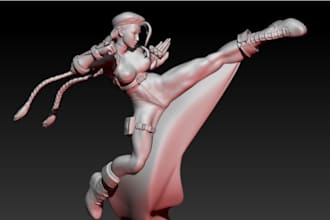 sculpt 3d action figure 3d head bust,table top,3dresing,priter sla stl for print